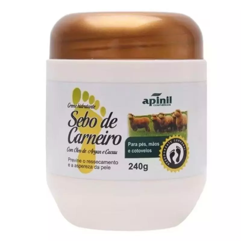 Creme Sebo de Carneiro 240g Apinil