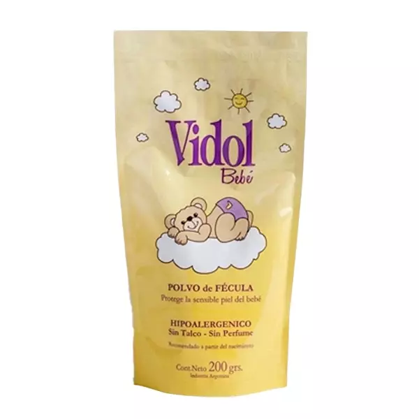 Vidol Polvo Fécula Bebé x 200 gr.