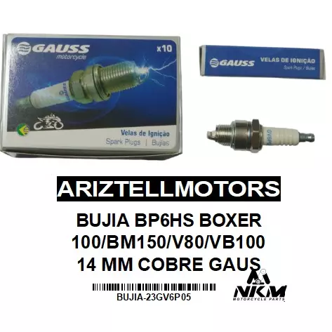 BUJIA BP6HS BOXER 100/BM150/V80/VB10