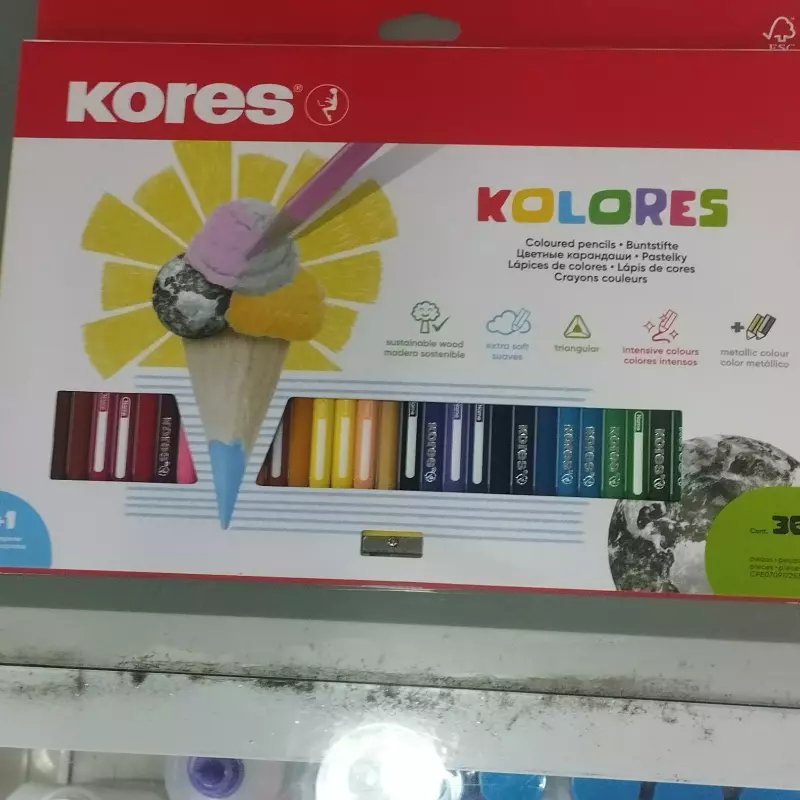 Colores triangulares 36 piezas kores