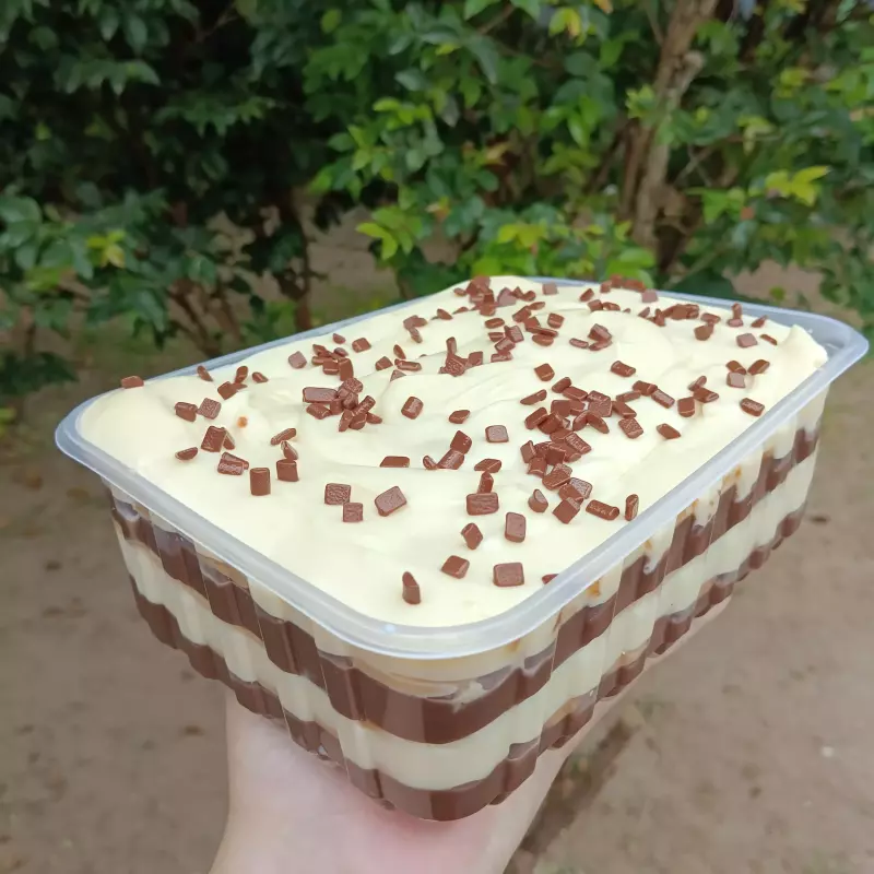 Pavê Cremoso de Ninho com Brigadeiro