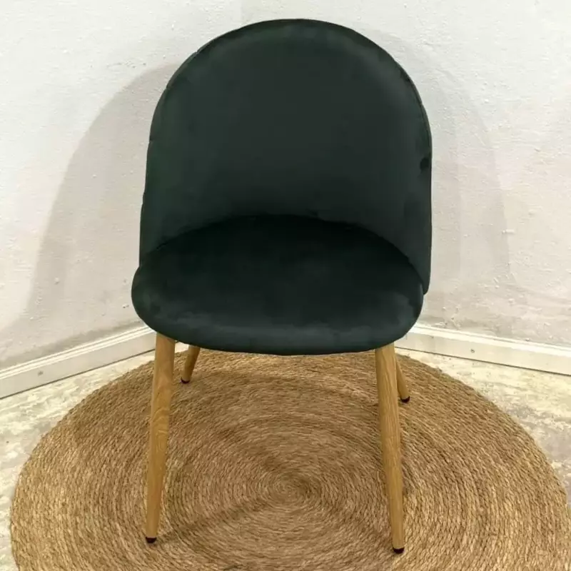 Silla Paris Pata Simil madera Verde