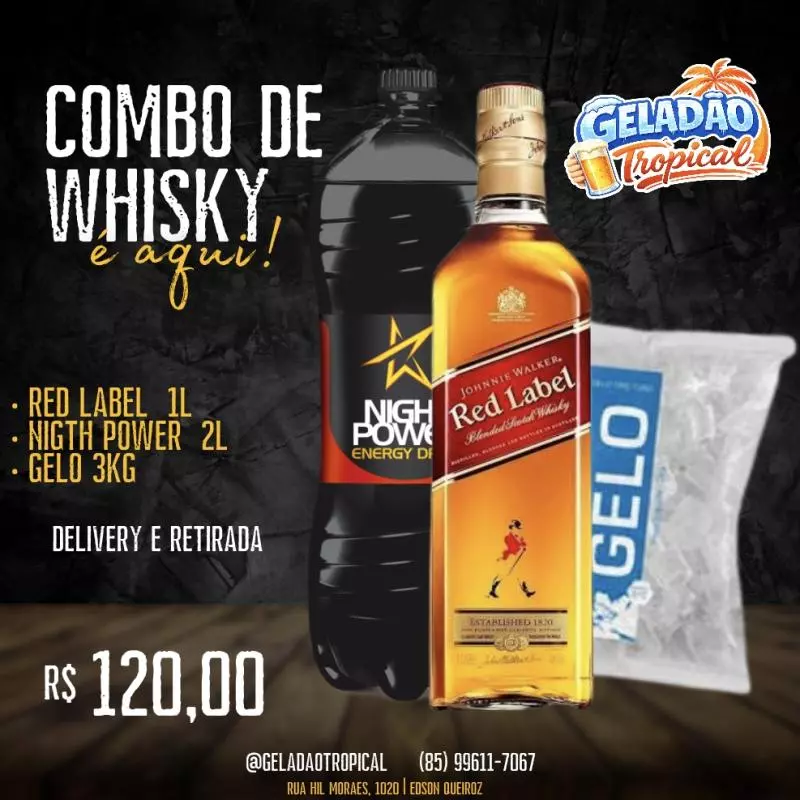 COMBO Red Label+Nigth Power 2L+Gelo