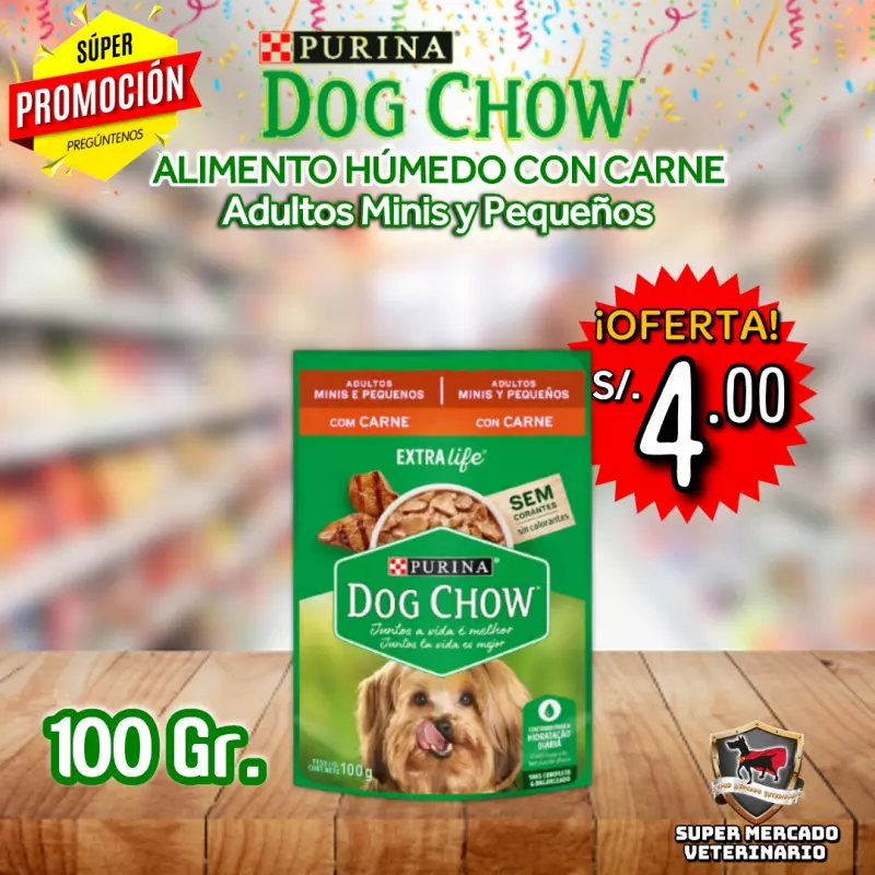DOG CHOW Adultos Mini y Peq 100 GR.