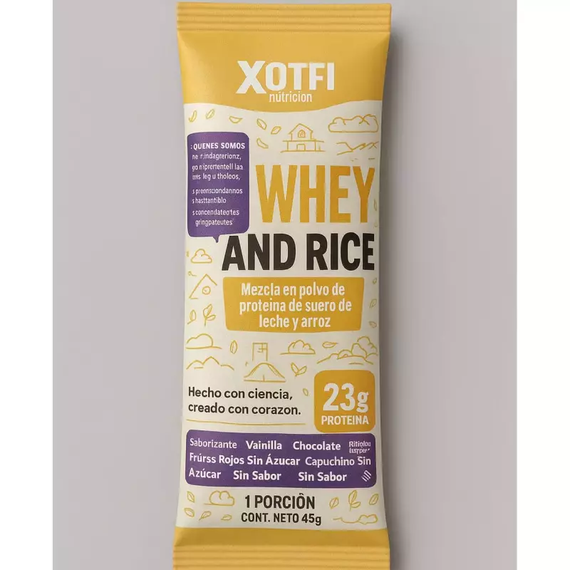 SOBRE WHEY AND RICE XTOFI 1 SERVICIO