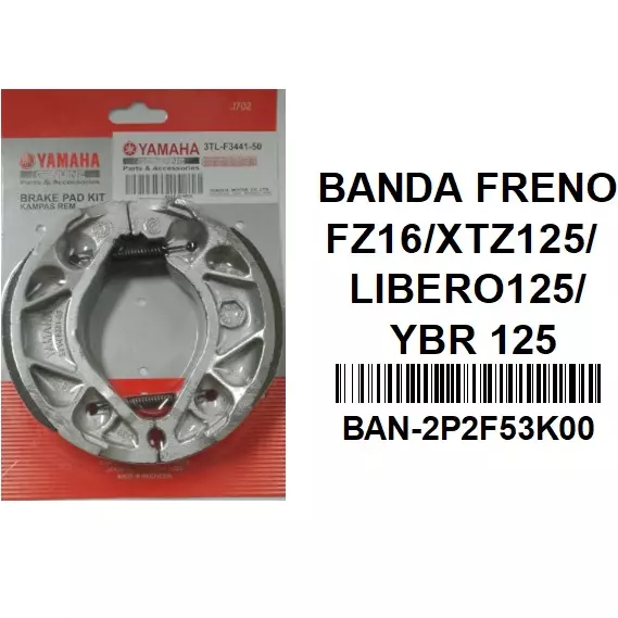 BANDA FRENO FZ16/XTZ125/  LIBERO125/
