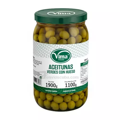 Aceituna verde con hueso