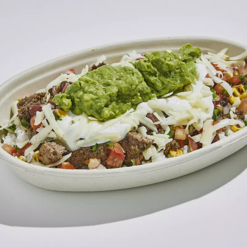 Burrito bowl de steak
