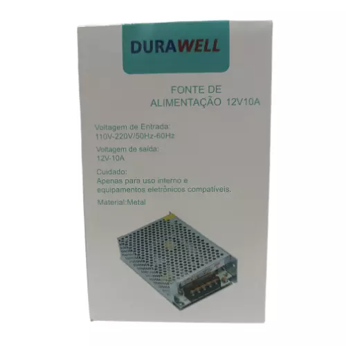 FONTE COMEIA DURAWELL 12V 10A