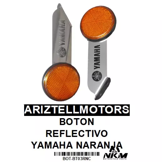 BOTON REFLECTIVO YAMAHA NARANJA