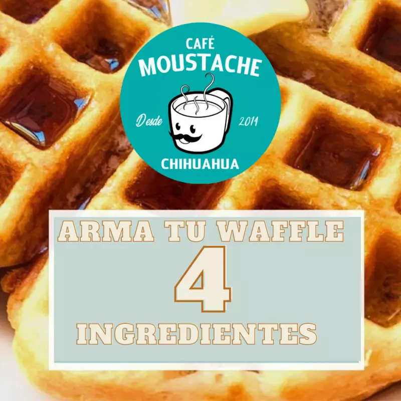 Arma tu waffle 4 ingredientes