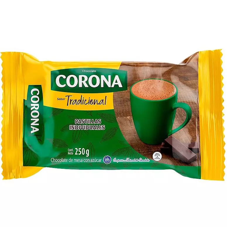 CHOCOLATE CORONA 250GR TRADICIONAL
