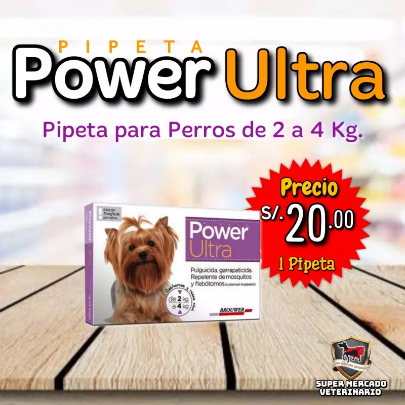 POWER Ultra Pipeta Antipulgas Perro