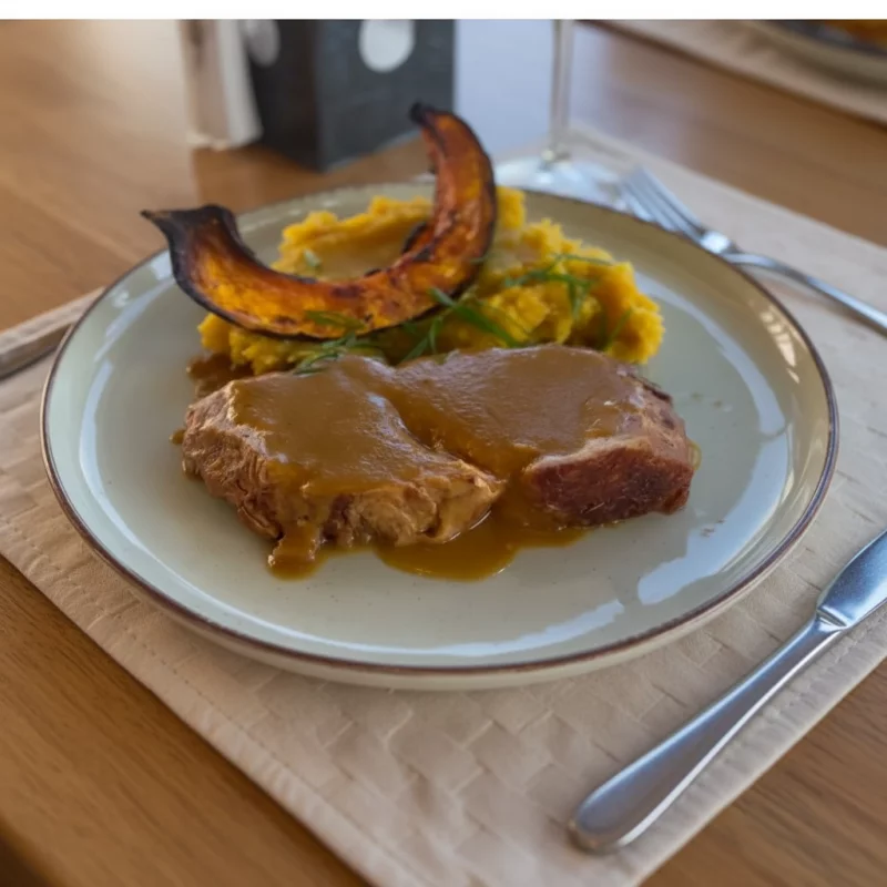 BONDIOLA CON PURE DE BATATA