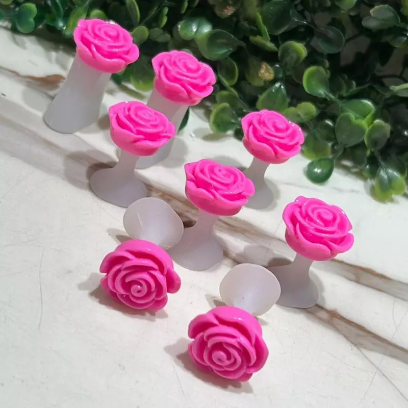 Separador De Dedos Rosa Rosas