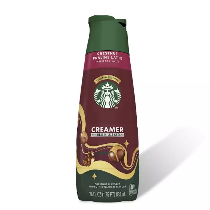 Creamer chestnut praline latte 28oz