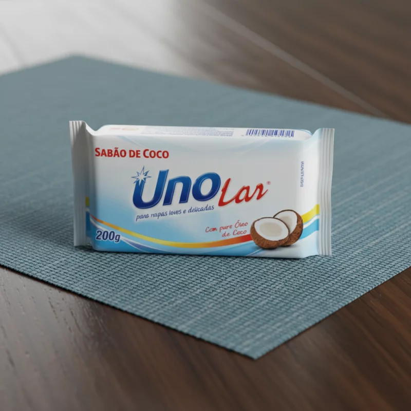 SABÃO EM BARRA UNO LAR COCO 180g