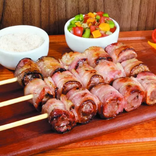 Medalhão de alcatra com bacon