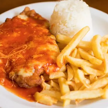 Bife á parmegiana