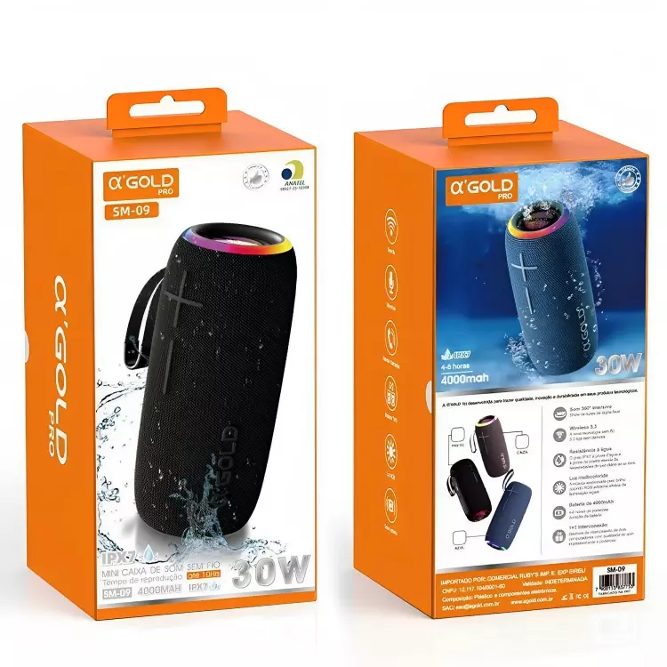 CAIXA DE SOM GOLD SM-09