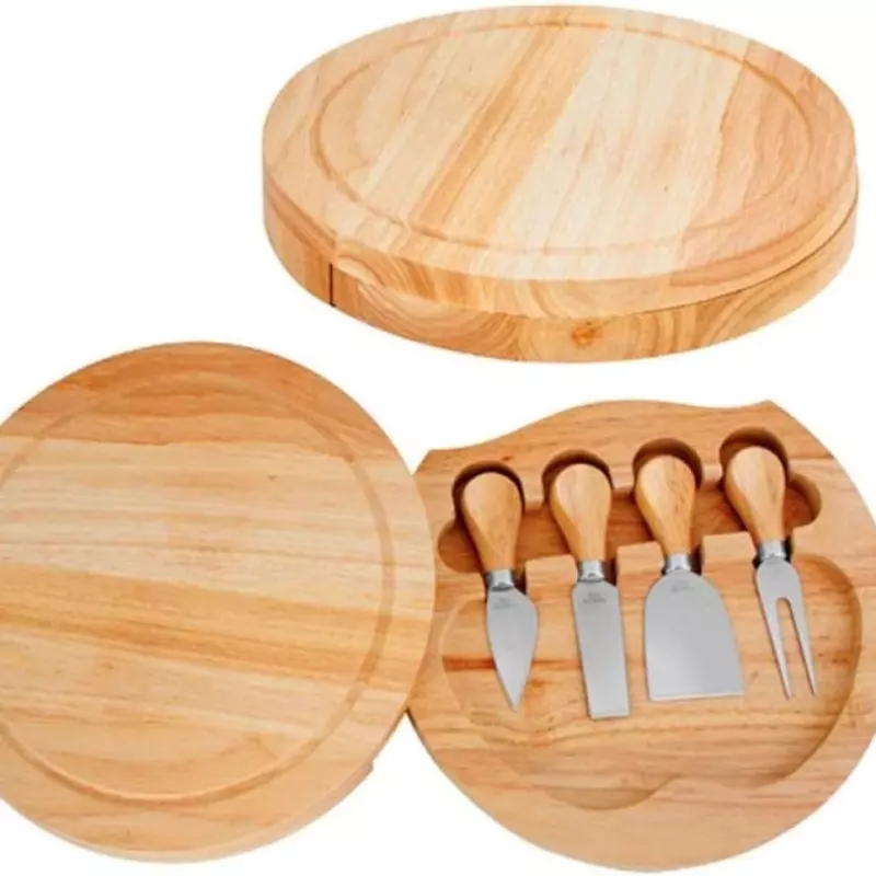 Kit Tábua e Facas para Queijos