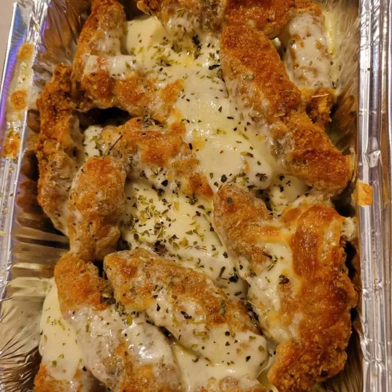 POLLO FRITO GRATINADO