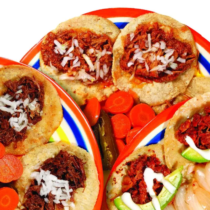 Taco de barbacoa maiz