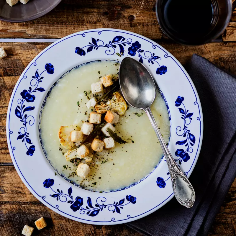 Crema de Coliflor Rostizado