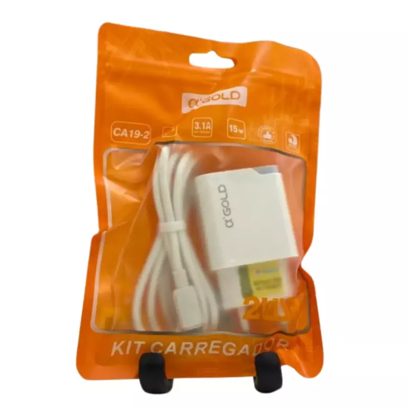CARREGADOR GOLD IOS CA19-2 SAQUINHO