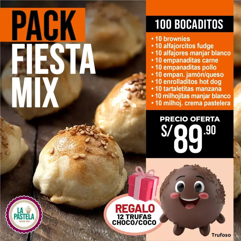 PACK FIESTA MIX X 100