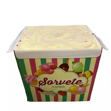 Caixa de sorvete 5L - R$: 52,90
