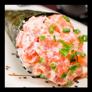 Temaki joe salmão