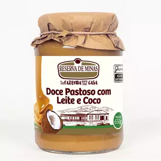 Doce Pastoso com Leite e coco 650g