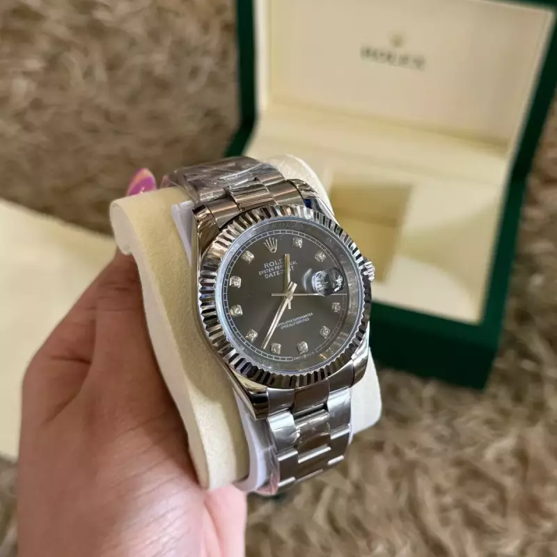 ROLEX SILVER BLACK
