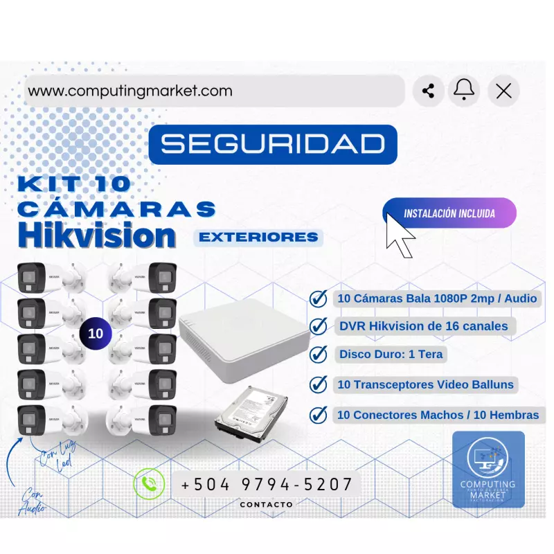 Kit de 10 Cámaras