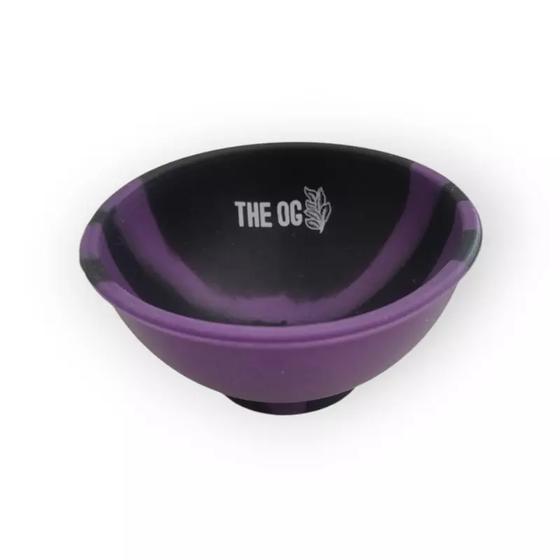 Cuia Silicone THE OG Roxo e Preto