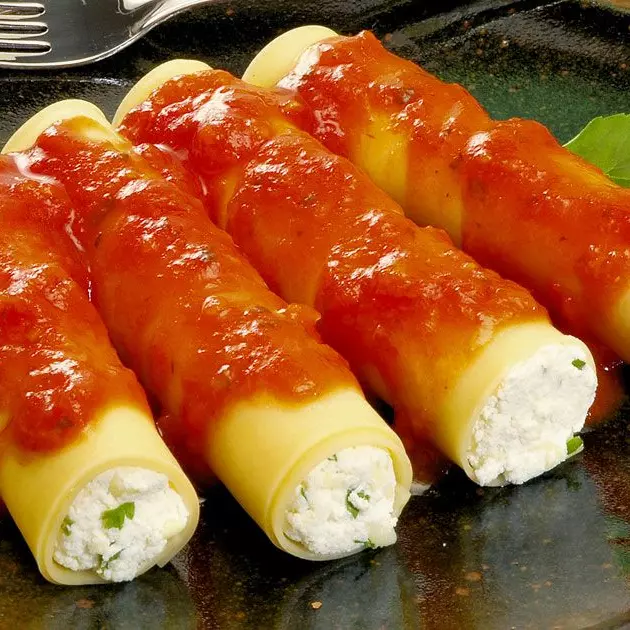 Canelone de Frango com Catupiry