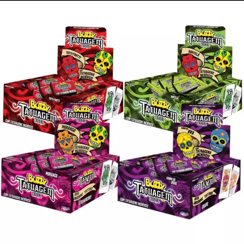 CHICLETE BUZZI TATTOO TRIBAL C/ 90UN