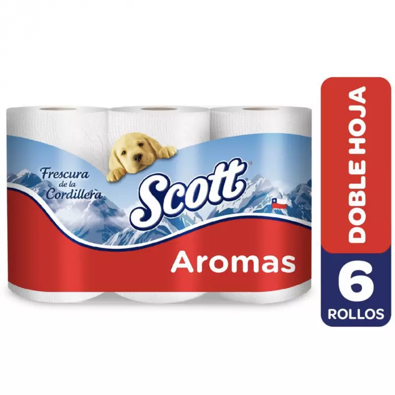 Papel Higiénico scott 6 rollos