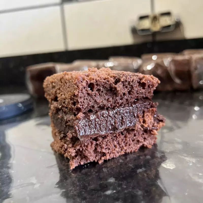 Bolo gelado de brigadeiro de vó