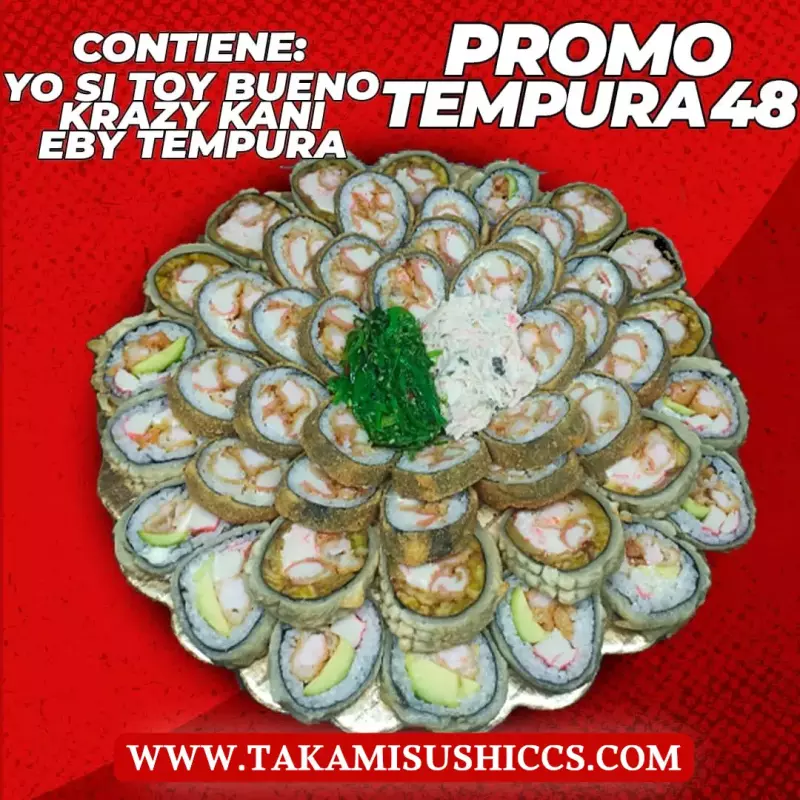 TEMPURA 48 PIEZAS (23€)