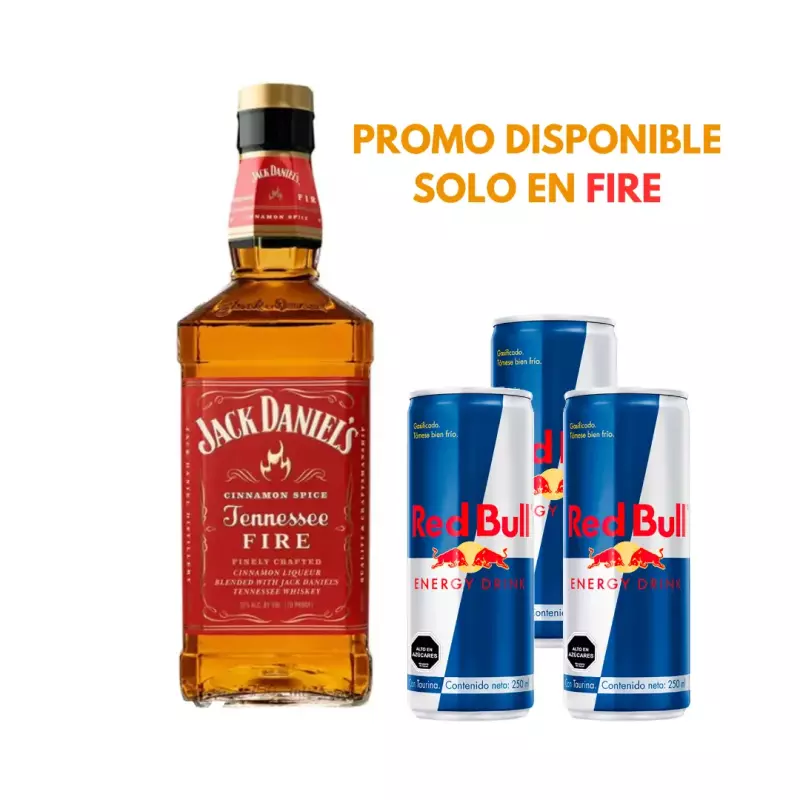Combo Jack Daniels 1lt FIRE