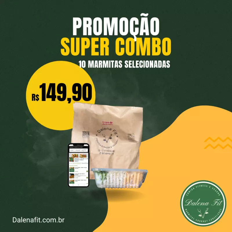 COMBO PROMO 10 Marmitas Sortidas