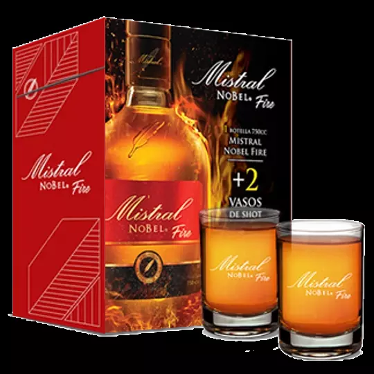 2x Shot Mistral Nobel Fire