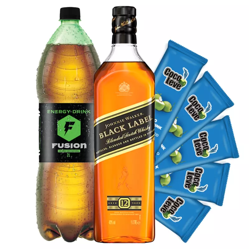 Combo Whisky Black Label 12 Anos