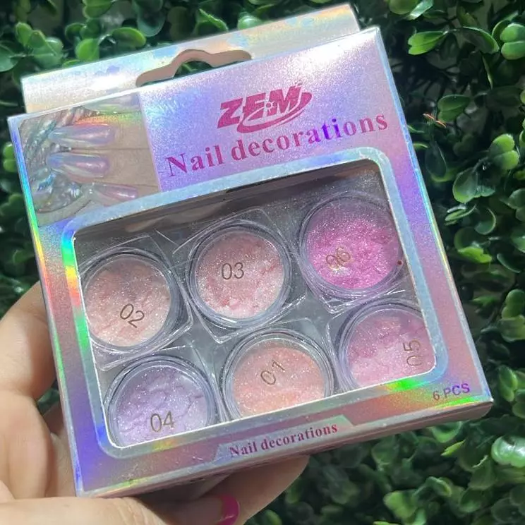 Cartela Po Asa De Borboleta C/6