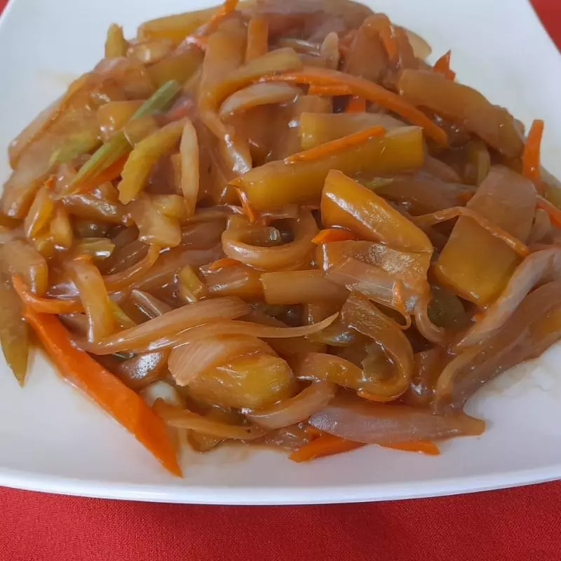 Chop Suey con Camarones