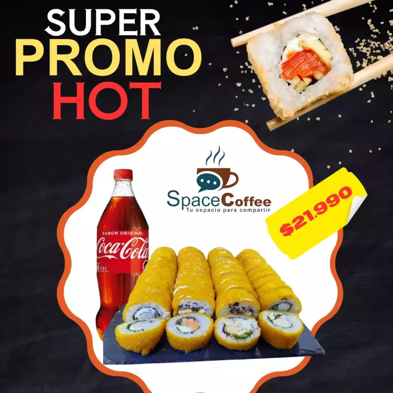 SUPER PROMO HOT + BEBIDA 1.5L