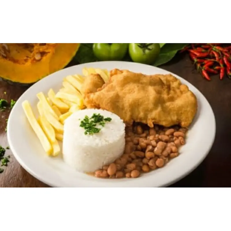 File de frango a milanesa