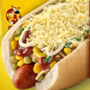 Hot dog simples 1 salsicha